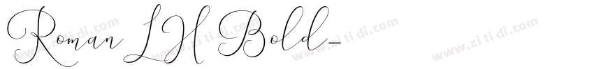 RomanLH Bold字体转换